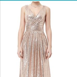 Gold sequin gown